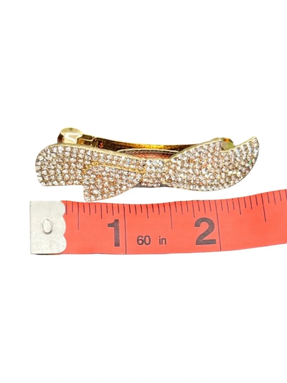 Gold Crystal Bow Hair Clip - Women Accessories FINAL PRICE DROP